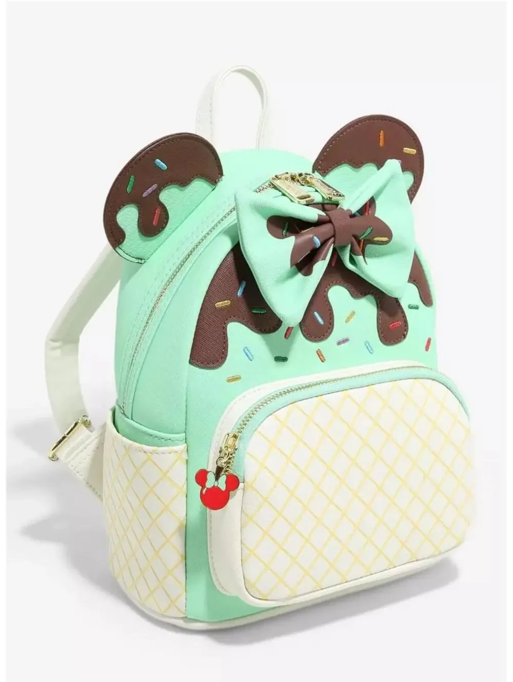 Loungefly Disney Minnie Mouse Mint Chocolate Sundae Mini Backpack NWT